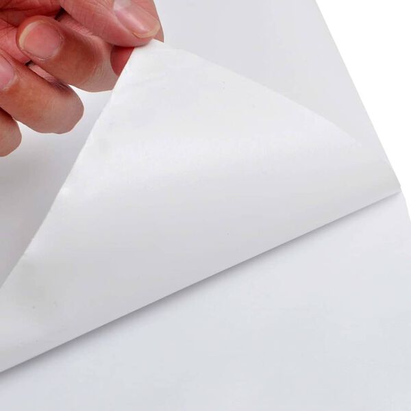 vidaXL Фолиа за кола, 2 бр, матово бели, 100x150 см+50x150 см