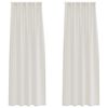 vidaXL Перде от воал С завеси 2 pcs Крем 225 x 140 см Полиестер