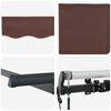 vidaXL Сгъваем навес Кафяво 250 x 200 cm текстил