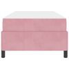 vidaXL Рамка за легло с матрак Розово 100 x 200 cm текстил