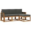 vidaXL Комплект дивани за открито 4 pcs Натурален и Антрацит