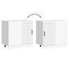 vidaXL Кухненски шкаф, "Kalmar", бял, инженерно дърво