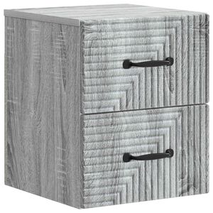 vidaXL Спален шкаф с монтаж на стена Сива сонома 34,5 x 33 x 40 см