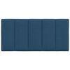 vidaXL Мека табла за легло Hanko, синя, 100 см, плат