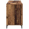 vidaXL Бюро с врата Старо дърво 140 x 50 x 75 см Инженерно дърво