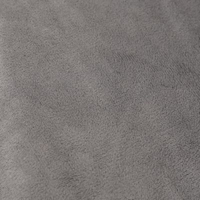 vidaXL Утежнено одеяло с плик, сиво, 135x200 см, 10 кг, плат