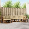 vidaXL Комплект дивани за открито 7 pcs Натурален и Бежов