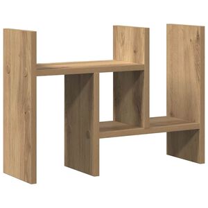 vidaXL Организатор за бюро Дъб артизан 50 x 15,5 x 35,5 см