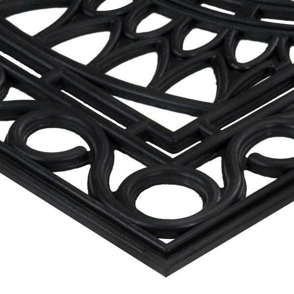 vidaXL Изтривалка за врата правоъгълна 45x75 см гума