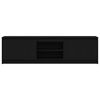 vidaXL ТВ Единици 2 pcs Черно 180 x 34 x 50 см Инженерно дърво