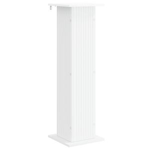 vidaXL Стойка за растения Бяло 30,5 x 30 x 100,5 см