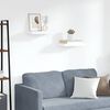 vidaXL Окачени стенни рафтове, 2 бр, бели, 40x23x3,8 см, МДФ