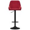 vidaXL Бар табуретки, 2 бр, виненочервени, кадифе
