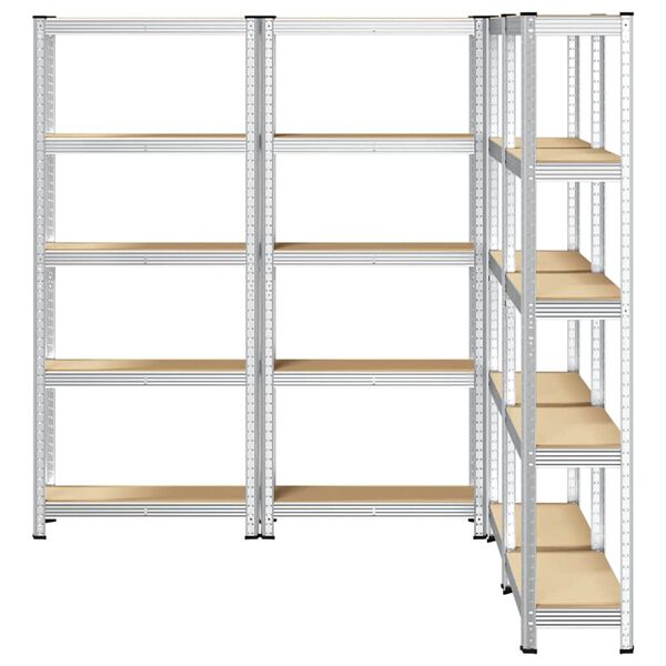 vidaXL 5-слойни рафтове за съхранение 4 бр.