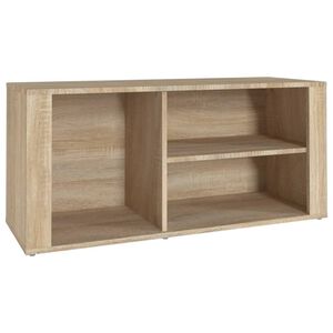 vidaXL Шкаф за обувки, сонома дъб, 100x35x45 см, инженерно дърво