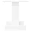 vidaXL Крайна масичка Бяло 44,5 х 45 х 55 см Инженерно дърво