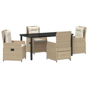 vidaXL Комплект за хранене в градината 5 pcs Бежов и Светло Сив