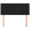 vidaXL Горна табла за легло, черна, 80x5x78/88 см, кадифе