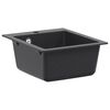 vidaXL Мивка за кухня с едно корито Гранит 42,5 x 50 x 31 см Графит