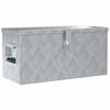 vidaXL Алуминиева кутия, 61,5x26,5x30 см, сребриста