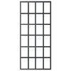 vidaXL Плъзгаща се врата с механизъм, ESG стъкло и алуминий, 90x205 см
