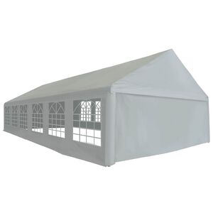 vidaXL Тент без рамка Сив 12 x 6 м ПЕ