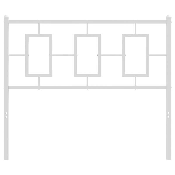 vidaXL Метална резервна табла за легло, бяла, 100 см