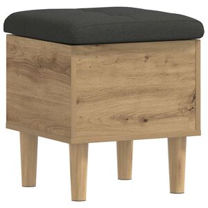 vidaXL Складова пейка с възглавница Дъб артизан 42 x 42 x 46 см