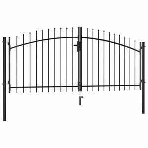 vidaXL Двойна оградна порта Woerden с копчест връх 299,5x149,5 см