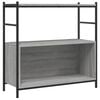 vidaXL Етажерка сив сонома 80x30x78,5см инженерно дърво и желязо