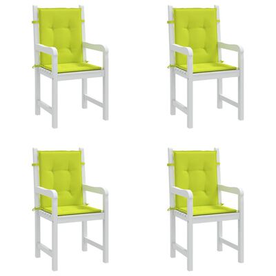 vidaXL Възглавници за столове 4 бр яркозелени 100x50x3 см Оксфорд плат