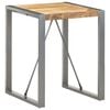 vidaXL Трапезна маса, 60x60x75 см, грубо мангово дърво масив
