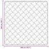 vidaXL Пълно годишно юрганче Патичено Черно 200 x 200 cm