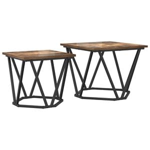 vidaXL Комплект помощни маси 2 pcs Димян дъб