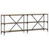vidaXL Конзолна маса Дъб Артизан 200 x 30 x 75 см Инженерно дърво