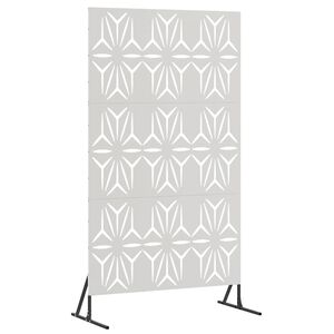 vidaXL Екран за уединение 100 x 50 x 180 см Неръждаема стомана