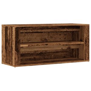 vidaXL Пейка за обувки, старо дърво, 100x35x45 см, инженерно дърво