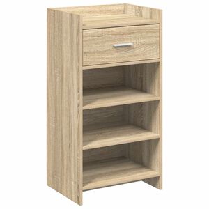 vidaXL Шкаф за обувки Дъб сонома 48 x 36 x 92 см Инженерна дървесина