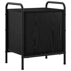 vidaXL Нощен шкаф Черен дъб 40 x 30 x 50 cm Инженерна дървесина