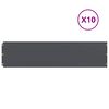 vidaXL Подравняване на тревни площи 10 бр. антрацит 25x103 см