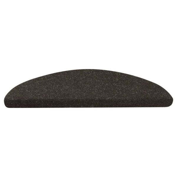 vidaXL Самозалепващи стелки за стълби, 10 бр, черни, 56x17x3 см