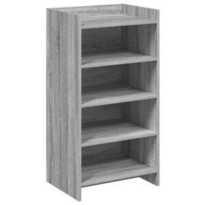 vidaXL Шкаф за обувки Сив Сонома 48 x 36 x 92 см Инженерна дървесина