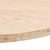 vidaXL Плот за маса 60x30x2,5 см, масивна дървесина, бор, овален