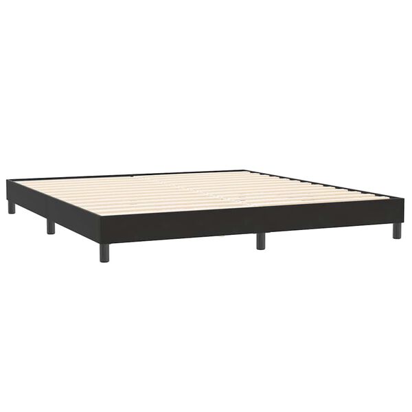 vidaXL Box Spring Легло без матрак Черно 200x210 cm Кадифе