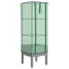 vidaXL Повдигнато легло с оранжерия калъф, ратанов вид, 40x40x140 см