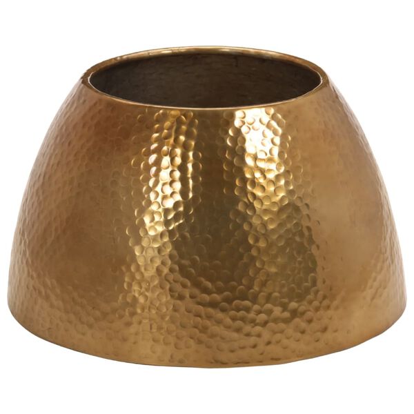 vidaXL Маса за кафе, кован алуминий, &Oslash; 50x30 см, месинг