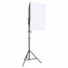 vidaXL Фотографски комплект за студио с комплект лампи и фон