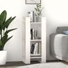 vidaXL Библиотека/разделител за стая, бяла, 41x35x91 см, бор масив