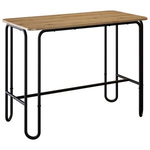 vidaXL Трапезна маса 100 x 50 x 75 cm Инженерна дървесина Дъб артизан