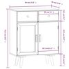 vidaXL Бюфет с чекмеджета 60x30x75,5 см инженерно дърво